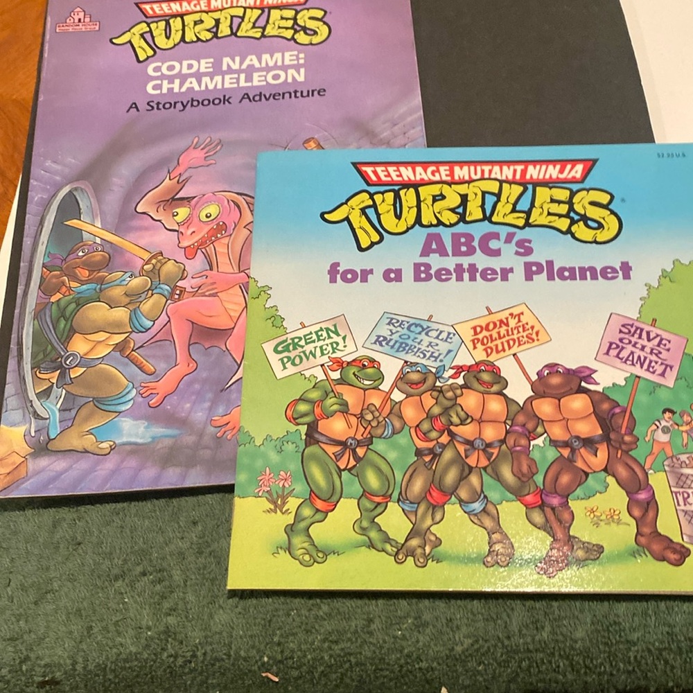 Vintage 1991 Set of 2 Teenage Mutant Ninja Turtles Paperbacks